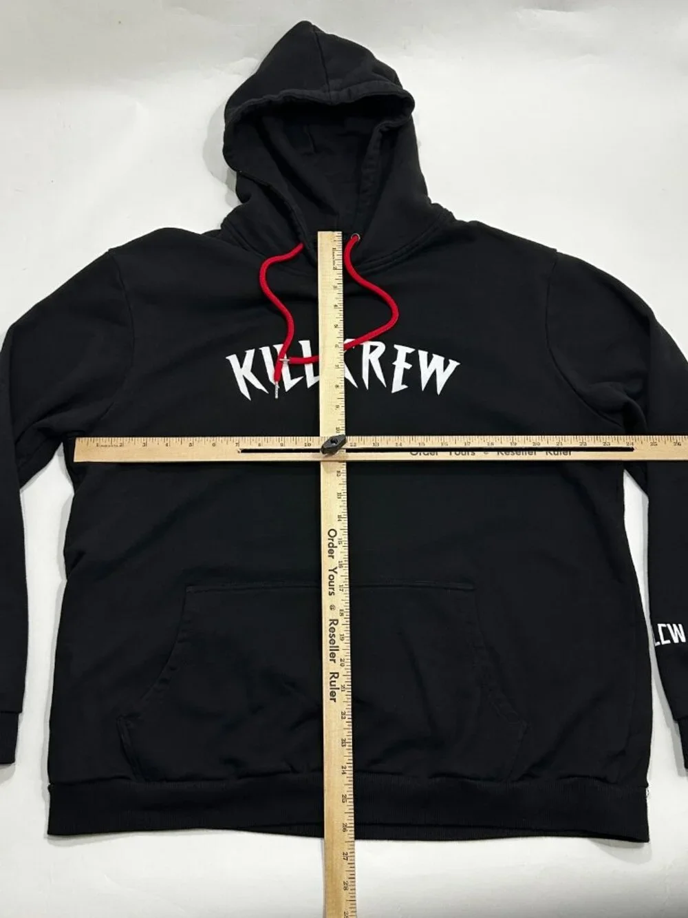 Kill Crew Hoodie Mens 2XL Black Pullover Sweatshirt Graphic Logo Streetwear - Picture 10 of 16